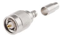 rt1121a1-nt3g-h155-50 Amphenol RF, Plug Cable Mount TNC Connector, 50Ω, Crimp Termination, Straight Body
