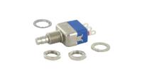 13435a APEM 13000 Series Push Button Switch, On-Off, Panel Mount, 6.35mm Cutout, 1CO, 250V ac
