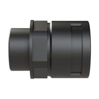 bvnd-m406gt Straight, Conduit Fitting, 36mm Nominal Size, M40, Polyamide 6, Black