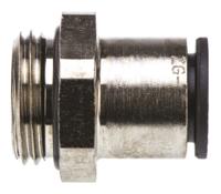 3101-12-21 Legris LF3000 Series Straight Threaded Adaptor, G 1/2 Male to Push In 12 mm, Threaded-to-Tube Connection Style