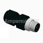 m12d-03bmma-sl8001 Amphenol Industrial Circular Connector, 3 Contacts, Cable, M12 Connector, Plug, Male, IP68, M Series