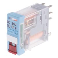 c12a21x24a Releco PCB Mount Power Relay, 24V ac Coil, 5A Switching Current, DPDT