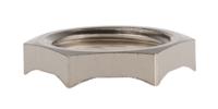 52103310 Lapp Silver Nickel Plated Brass Cable Gland Locknut, M16 Thread