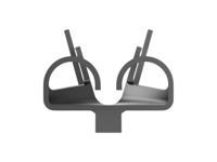 160927-4 TE Connectivity FASTIN-FASTON 250 Black Uninsulated Receptacle Spade Connector, Quick Disconnect Receptacle, 6.35 x