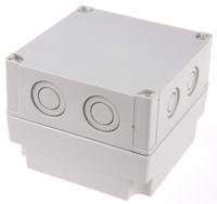 pcm-125100-g-enclosure Fibox Grey Polycarbonate Enclosure, IP66, IP67, Grey Lid, 130 x 130 x 100mm