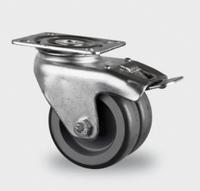 1975pao050p40 Tente Braked Swivel Castor Wheel, 45kg Capacity, 50mm Wheel