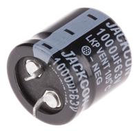 706-3370 RS PRO 1000μF Aluminium Electrolytic Capacitor 63V dc, Snap-In