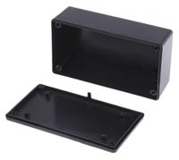 1591xxcsbk Hammond 1591 Series Black ABS Enclosure, IP54, Black Lid, 119 x 66 x 36mm