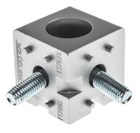 3842549873 Bosch Rexroth M8, S12 Cube Connector, Connecting Component, Strut Profile 45 mm, Groove Size 10mm