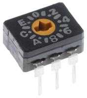 a6c-16rn Omron 16 Way Through Hole DIP Switch, Rotary Flush Actuator