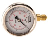 1613004 Sferaco G 1/4 Analogue Pressure Gauge 4bar Bottom Entry 63mm Outside Diameter, With RS Calibration