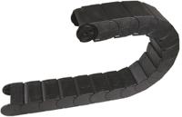 1670751500 Igus 167, e-chain Black Cable Chain - Flexible Slot, W75 mm x D50mm, L1m, 150 mm Min. Bend Radius, Igumid G