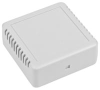 192-0715 RS PRO Grey ABS Enclosure, IP20, IK06, Grey Lid, 75.8 x 75.8 x 30.2mm