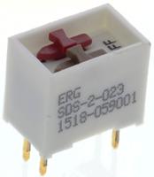 sds-2-023 ERG 2 Way Through Hole DIP Switch DPST