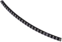 901-10344 HellermannTyton Helagrip Slide On Cable Markers, White on Black, Pre-printed "0", 1 → 3mm Cable, for Cables &