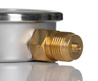 235-1297 RS PRO BSP 1/2in Analogue Pressure Gauge 200psi Bottom Entry 100mm Outside Diameter