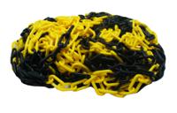284-5220 RS PRO Black & Yellow Polypropylene Chain Barrier, 25m
