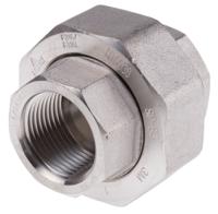 826-7119 RS PRO Stainless Steel Pipe Fitting, Straight Octagon Union, Female Rc 1in x Female Rc 1in