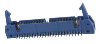 3-5499141-0 TE Connectivity AMP-LATCH Series Right Angle Through Hole PCB Header, 50 Contact(s), 2.54 mm Pitch, 2 Row, Shrouded