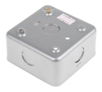 361-1962 RS PRO Grey Back Box, BS, IP20, 1 Gangs