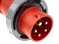 300 MENNEKES, AM-TOP IP67 Red Cable Mount 3P + N + E Industrial Power Plug, Rated At 32A, 400 V