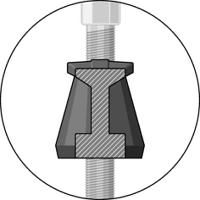 104hp3a-b Gedore Lever Press Bearing Puller, 350 (External) mm, 420 (Internal) mm Capacity