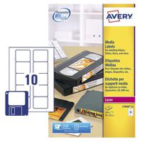 l7666-25 Avery White Adhesive CD & DVD Label Sheet, Pack of 25