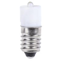 207-523 RS PRO White LED Indicator Lamp, 6V ac/dc, E10 Base, 10mm Diameter, 2070mcd