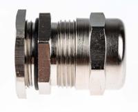 c5016000r SIB SIB-TEC Series Metallic Nickel Plated Brass Cable Gland, PG16 Thread, 8mm min., 15mm max., IP68