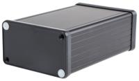1455k1202bk Hammond 1455 Series Black Aluminium Enclosure, IP54, Black Lid, 120 x 78 x 43mm