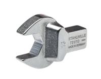 58211013 STAHLWILLE 731/10 Series Open Ended Insert Open-Ended Shell Tool, 13.0 mm, 9 x 12mm Insert, Chrome Plated Finish