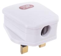 490-015 RS PRO UK Mains Plug, 13A White, Cable Mount Thermoplastic, Urea Formaldehyde, 250 V