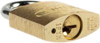 49967 ABUS Key Weatherproof Brass Padlock, 6mm Shackle, 29mm Body