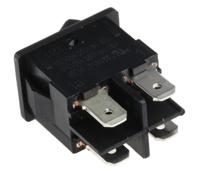 18581103 Marquardt DPST, On-Off Rocker Switch Panel Mount