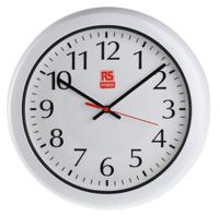 706-4773 RS PRO White Analog Wall Clock, 300mm Diameter