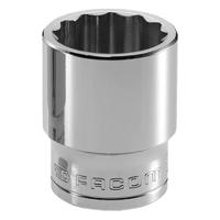 s12 Facom 1/2 in Drive 1/2in Standard Socket, 12 point, 36 mm Overall Length