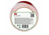 767 3M i Red, White PVC 33m Lane Marking Tape, 0.13mm Thickness