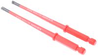 8710sl-2p Bahco Pozidriv Screwdriver Blade, PZ1 Tip, 100 mm Blade, VDE/1000V