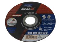 66252831451 Norton Cutting Disc Ceramic Cutting Disc, 115mm x 1.6mm Thick, Medium Grade, P80 Grit, 5 in pack
