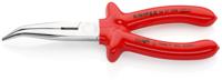 26-27-200 Knipex Long Nose Pliers, 200 mm Overall, Angled Tip, VDE/1000V, 73mm Jaw
