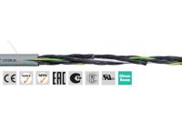 cf1302503ul Igus Chainflex CF130.UL Control Cable, 3 Cores, 2.5 mm² 14 AWG, Unscreened, 25 m, Grey Polyvinyl Chloride Sheath
