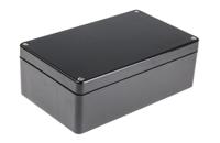 918-8847 RS PRO Black PET Enclosure, IP66, Black Lid, 260 x 160 x 90mm