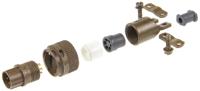 kpt06f10-6p ITT Cannon, KPT, Copper Alloy 6 Way Cable Mount MIL Spec Circular Connector Plug, Pin Contacts,Shell Size 10, Bayonet
