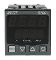 p6700-2100-000 West Instruments P6700 PID Temperature Controller, 48 x 48 (1/16 DIN)mm, 1 Output Relay, 100 → 240 V ac Supply Voltage