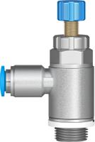 grla-14-qs-8-rs-d Festo GRLA Series Tube Flow Controller, 8mm Tube Inlet Port x G 1/4 Outlet Port, 534339