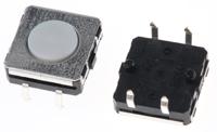 b3w-4000 Omron Plunger Tactile Switch, SPST 50 mA @ 24 V dc 0.75mm Through Hole