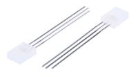 hlmp-0800 Broadcom1.9 V, 2.2 V Green & Red LED Rectangular Through Hole, HLMP-0800