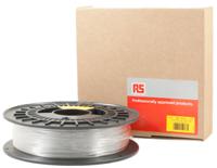 891-9312 RS PRO 2.85mm Transparent PET-G 3D Printer Filament, 500g