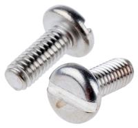 189-377 RS PRO Slot M4 Pan A4 316 Stainless Steel Machine Screws DIN 85 x 10.0mm
