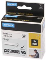 18443 Dymo Black on White Label Printer Tape, 5.5 m Length, 9 mm Width